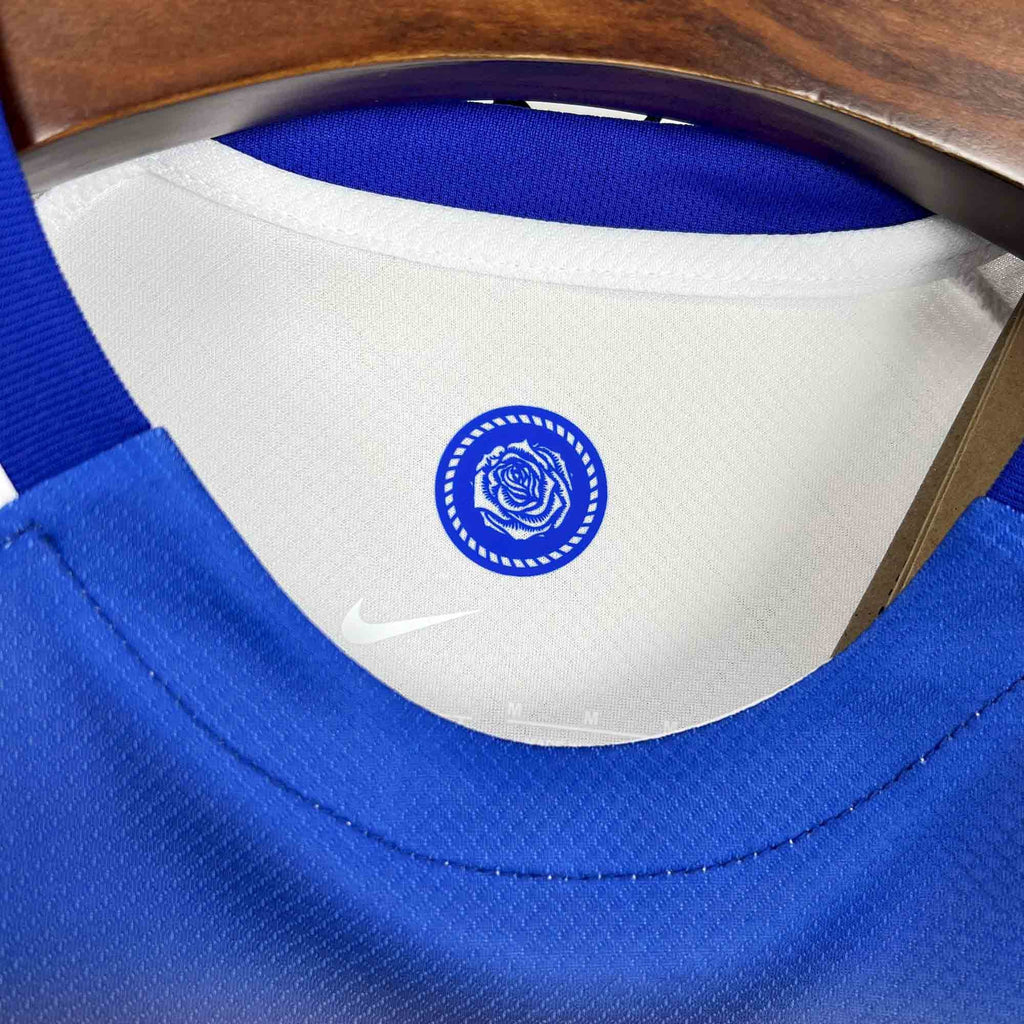 Camisa Pronta Entrega Seleção Inglaterra Away 2025/26 - Nike Torcedor Masculina - Branca/Azul
