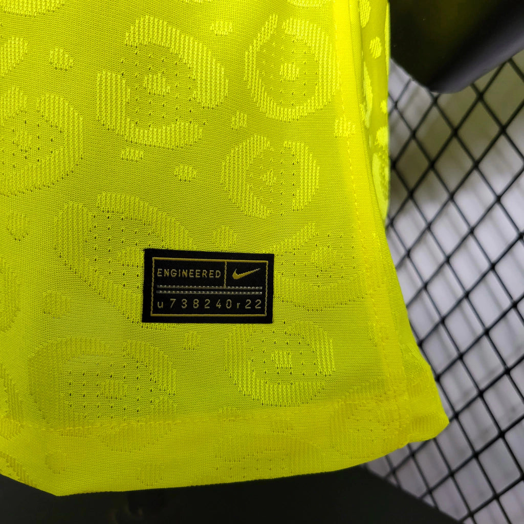 Camisa Pronta Entrega Brasil Home 2022/23 - Nike Jogador Masculina - Amarela/Verde