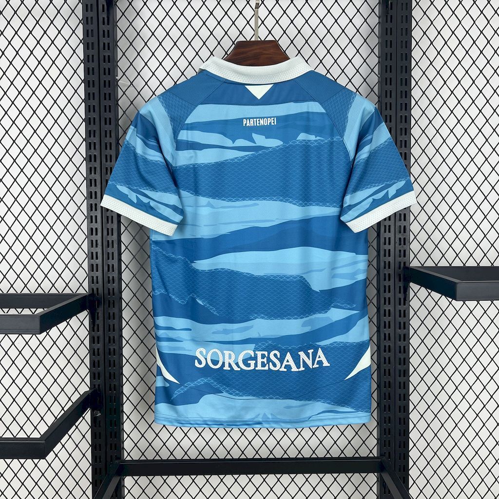 Camisa Pronta Entrega Napoli Edição Especial 2025/26 - EA7 Torcedor Masculina - Azul/Branca