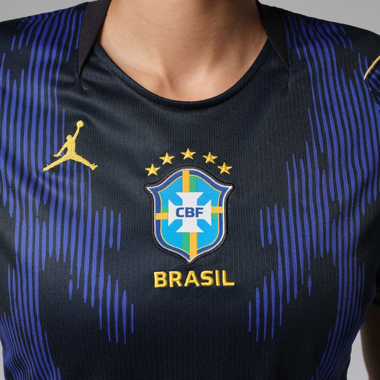 Camisa Pronta Entrega Brasil Away 2026/27 - Nike Torcedor Feminina - Azul/Preta