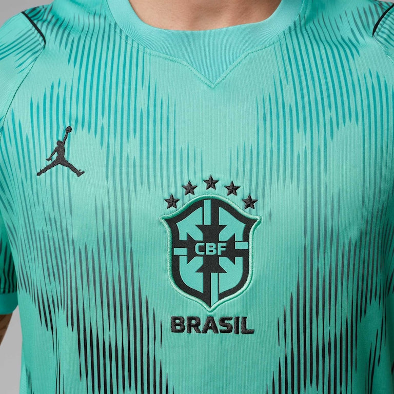 Camisa Pronta Entrega Brasil Goleiro 2026/27 - Nike Torcedor Masculina - Verde