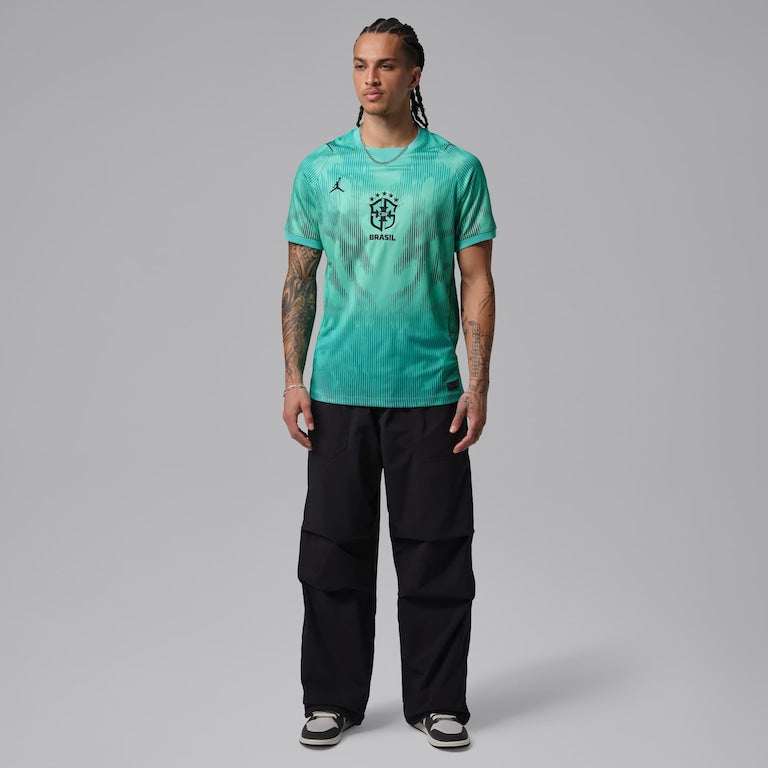 Camisa Pronta Entrega Brasil Goleiro 2026/27 - Nike Torcedor Masculina - Verde