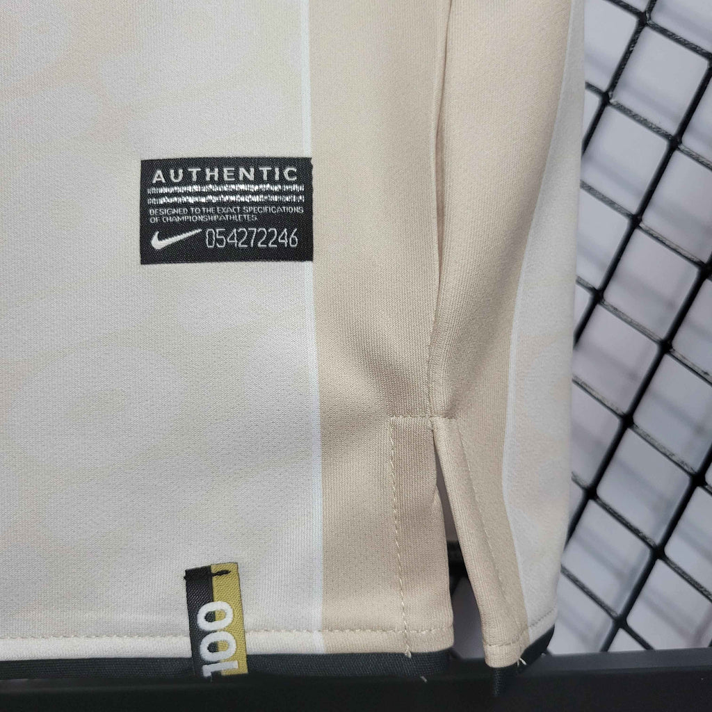 Camisa Pronta Entrega Corinthians Edição Especial Centenária 2010/11 - Nike Retrô Masculina - Bege/Preta