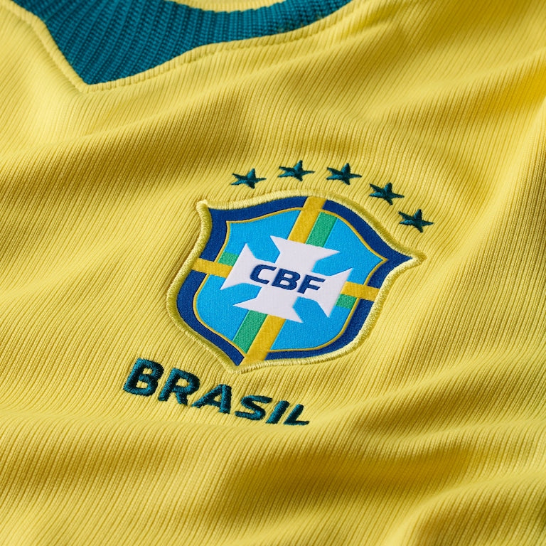 Camisa Pronta Entrega Brasil Home 2026/27 - Nike Torcedor Feminina - Amarela/Verde