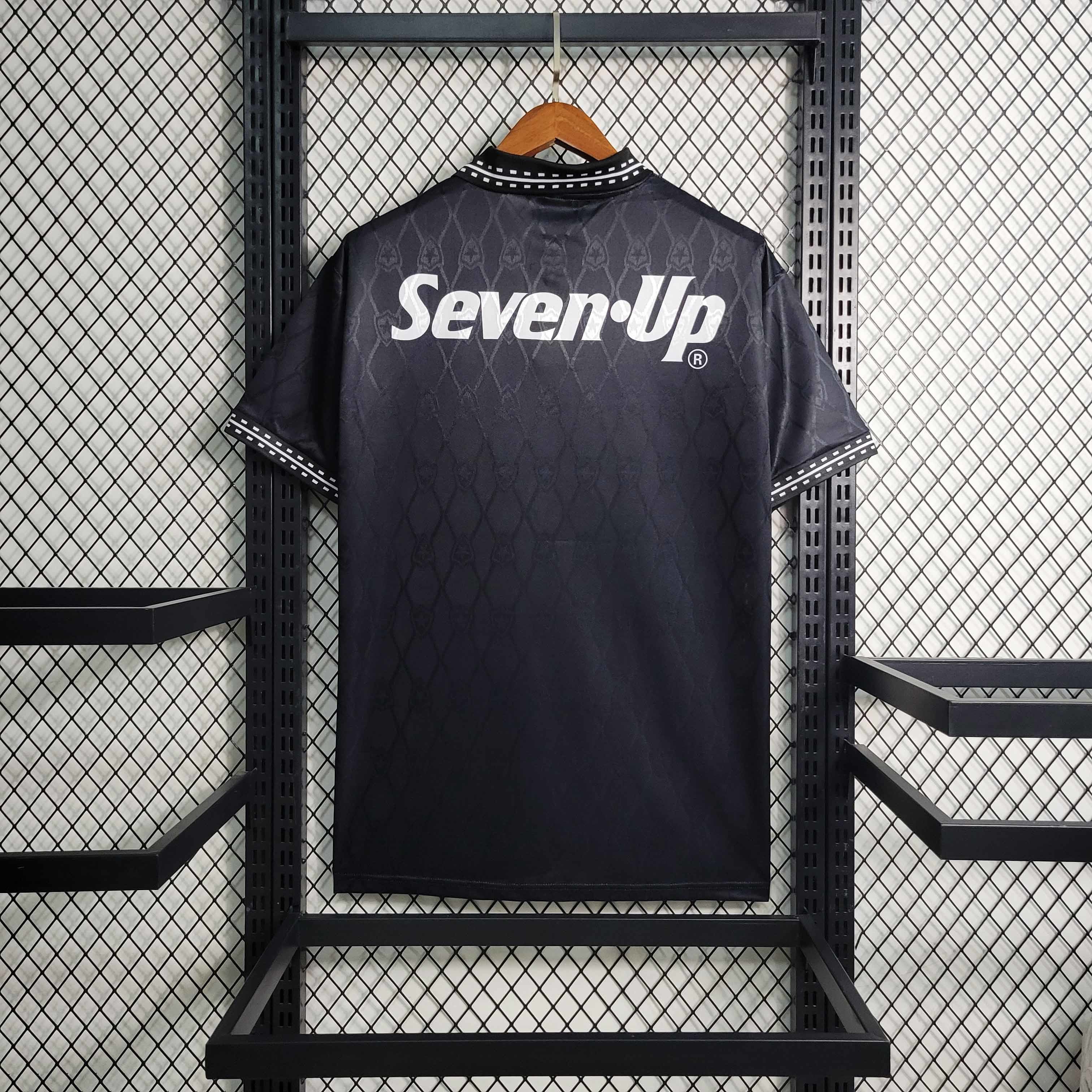 Camisa Pronta Entrega Botafogo Third 1995/96 - Finta Retrô Masculina - Preta/Branca