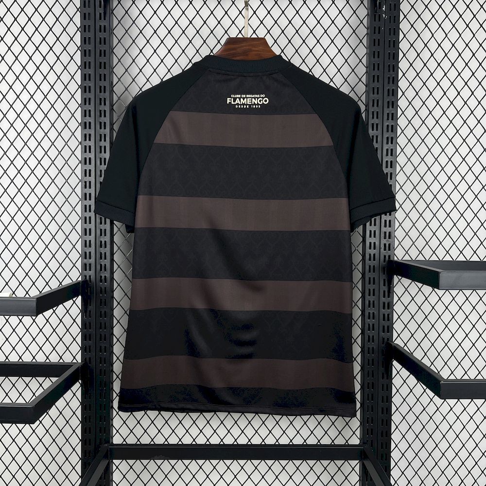 Camisa Pronta Entrega Flamengo Edição Especial 2025/26 - Adidas Torcedor Masculina - Preta/Marrom