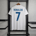Camisa Pronta Entrega Real Madrid Home 2017/18 - Adidas Retrô Masculina - Branca/Azul