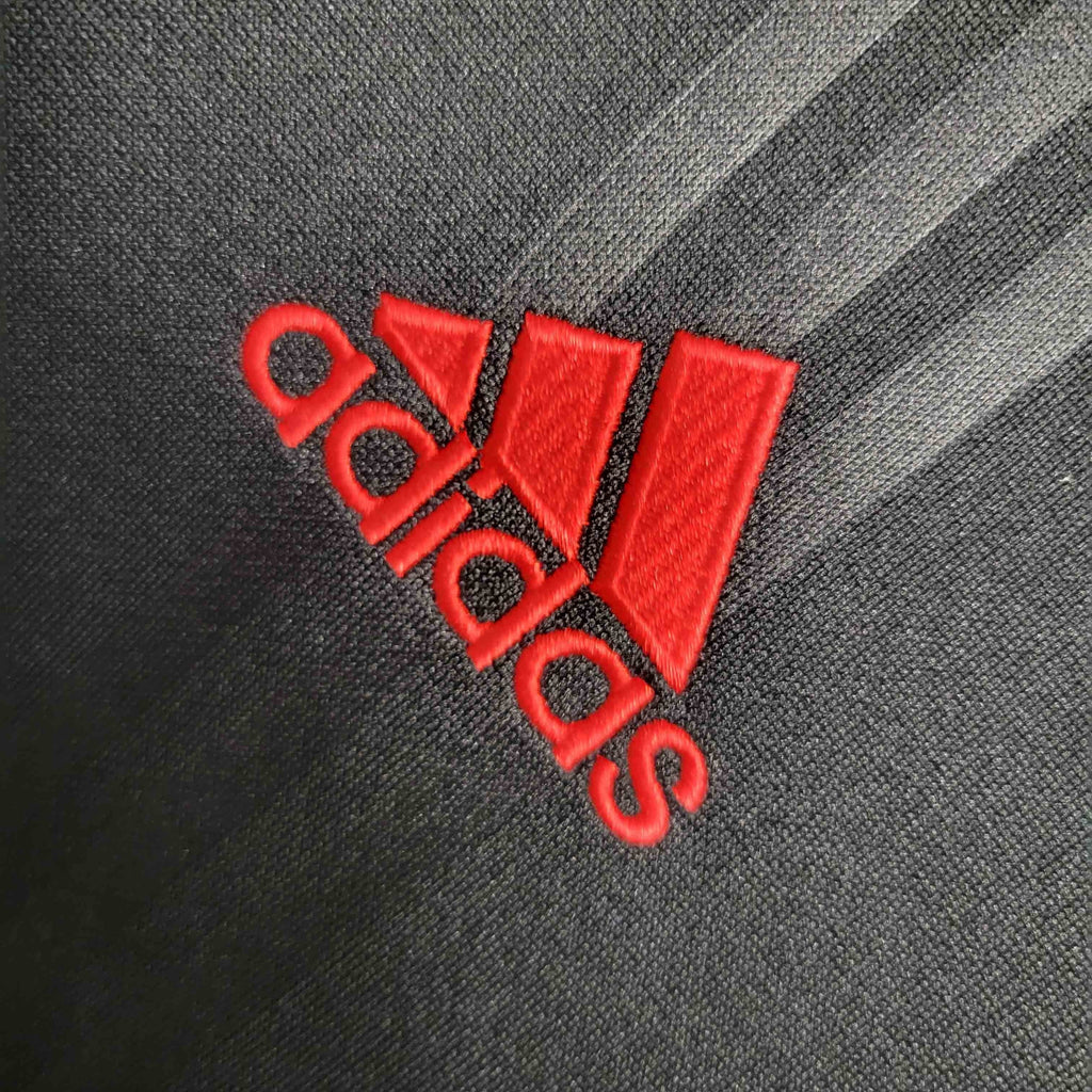 Camisa Pronta Entrega Flamengo Edição Black 2019/20 - Adidas Retrô Masculina - Preta/Vermelha