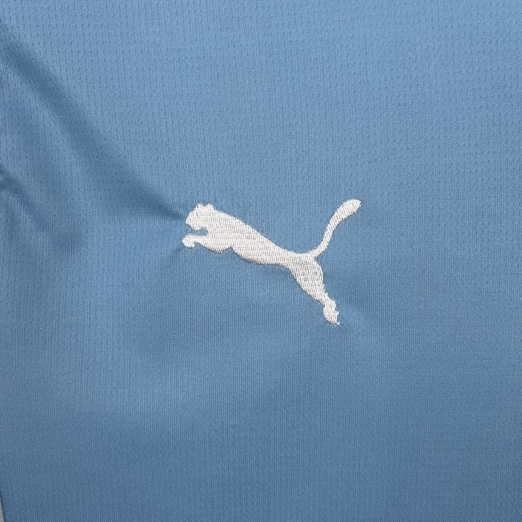 Camisa Pronta Entrega Manchester City Home 2025/26 - Puma Torcedor Masculina - Azul/Branca