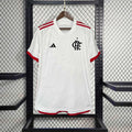 Camisa Pronta Entrega Flamengo Away 2024/25 - Adidas Torcedor Masculina - Branca/Vermelha