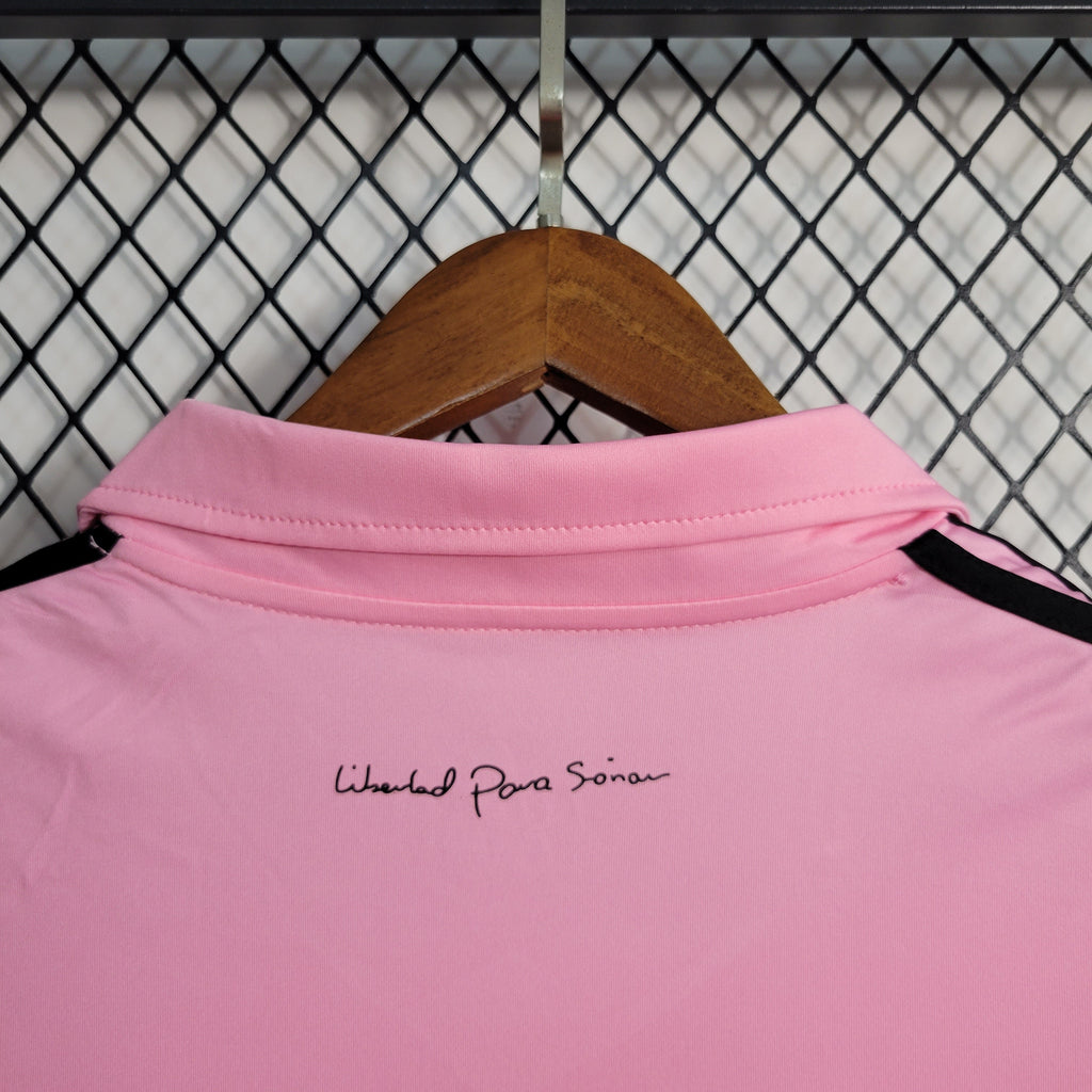 Camisa Pronta Entrega Inter Miami Home 2023/24 - Adidas Torcedor Masculina - Rosa/Preta