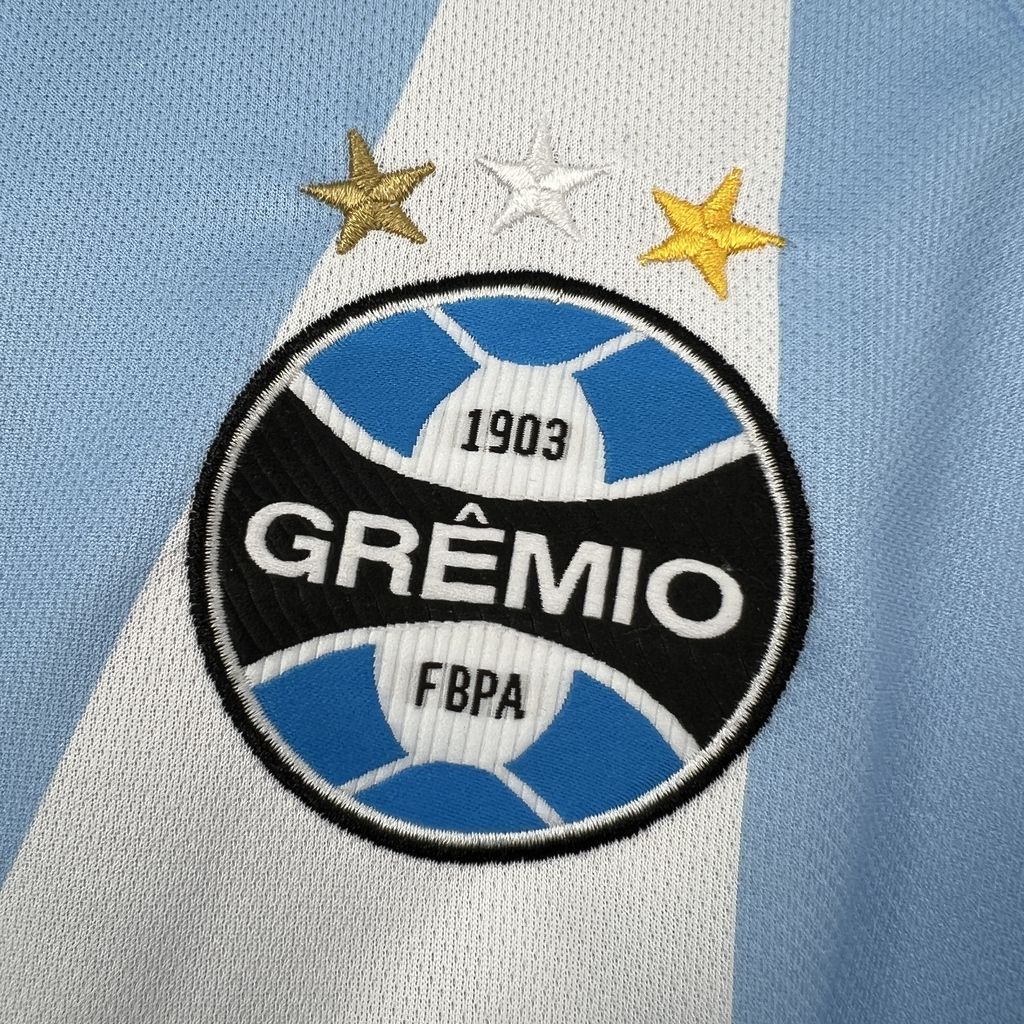 Camisa Pronta Entrega Grêmio Away 2026/27 - New Balance Torcedor Masculina - Branca/Azul