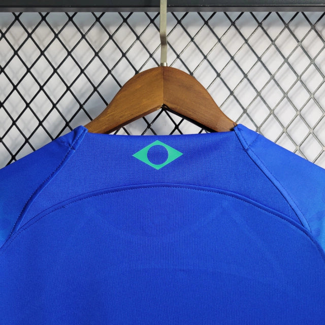 Camisa Pronta Entrega Brasil Away 2022/23 - Nike Torcedor Feminina - Azul/Verde