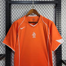 Camisa Pronta Entrega Seleção Holanda Home 2004/05 - Nike Retrô Masculina - Laranja/Branca