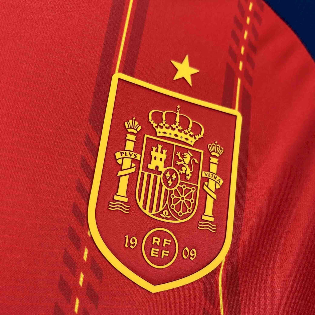 Camisa Pronta Entrega Seleção Espanha Home 2026/27 - Adidas Torcedor Masculina - Vermelha/Azul