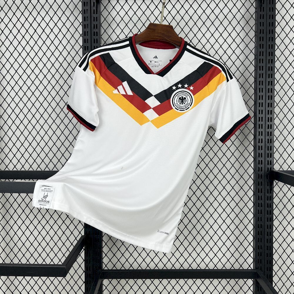 Camisa Pronta Entrega Seleção Alemanha Home 2026/27 - Adidas Torcedor Masculina - Branca/Preta