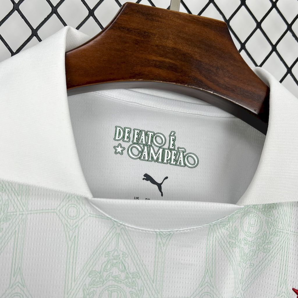 Camisa Pronta Entrega Palmeiras Away 2025/26 - Puma Torcedor Masculina - Branca/Verde