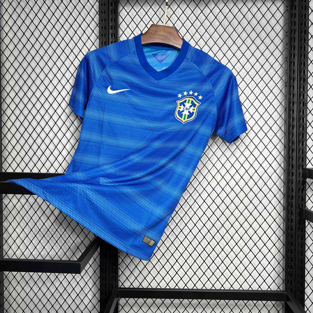Camisa Pronta Entrega Seleção Brasil Away 2014/15 - Nike Retrô Masculina - Azul