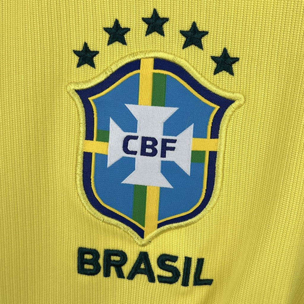 Camisa Pronta Entrega Seleção Brasil Home 2026/27 - Nike Torcedor Masculina - Amarela/Verde