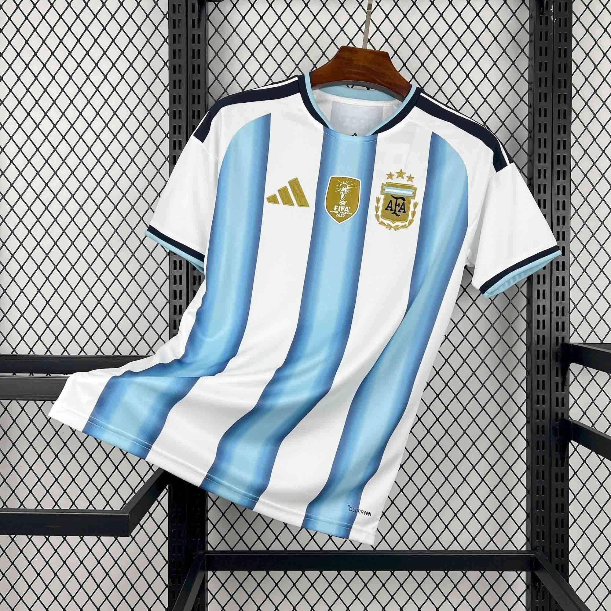 Camisa Pronta Entrega Seleção Argentina Home 2026/27 - Adidas Torcedor Masculina - Branca/Azul