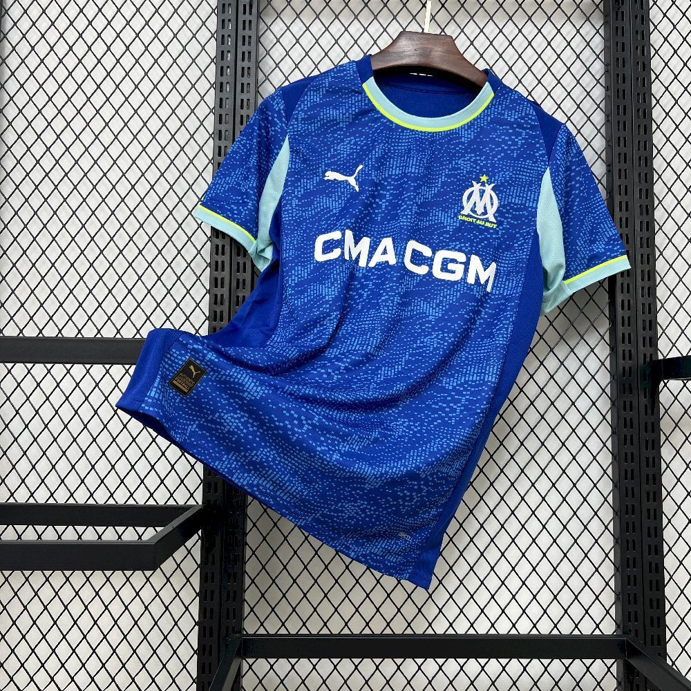 Camisa Pronta Entrega Olympique de Marseille Third 2025/26 - Puma Torcedor Masculina - Azul