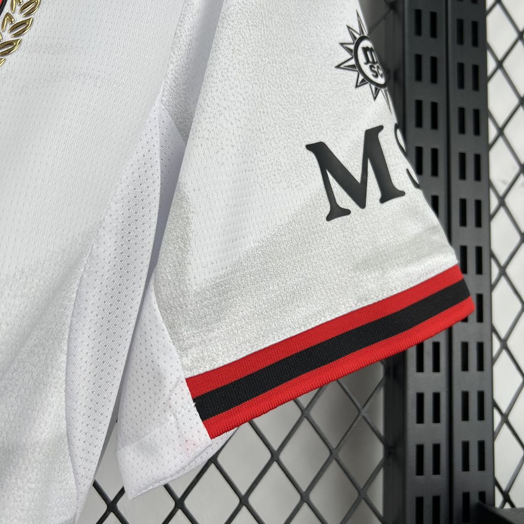 Camisa Pronta Entrega AC Milan Away 2026/27 - Puma Torcedor Masculina - Branca/Vermelha
