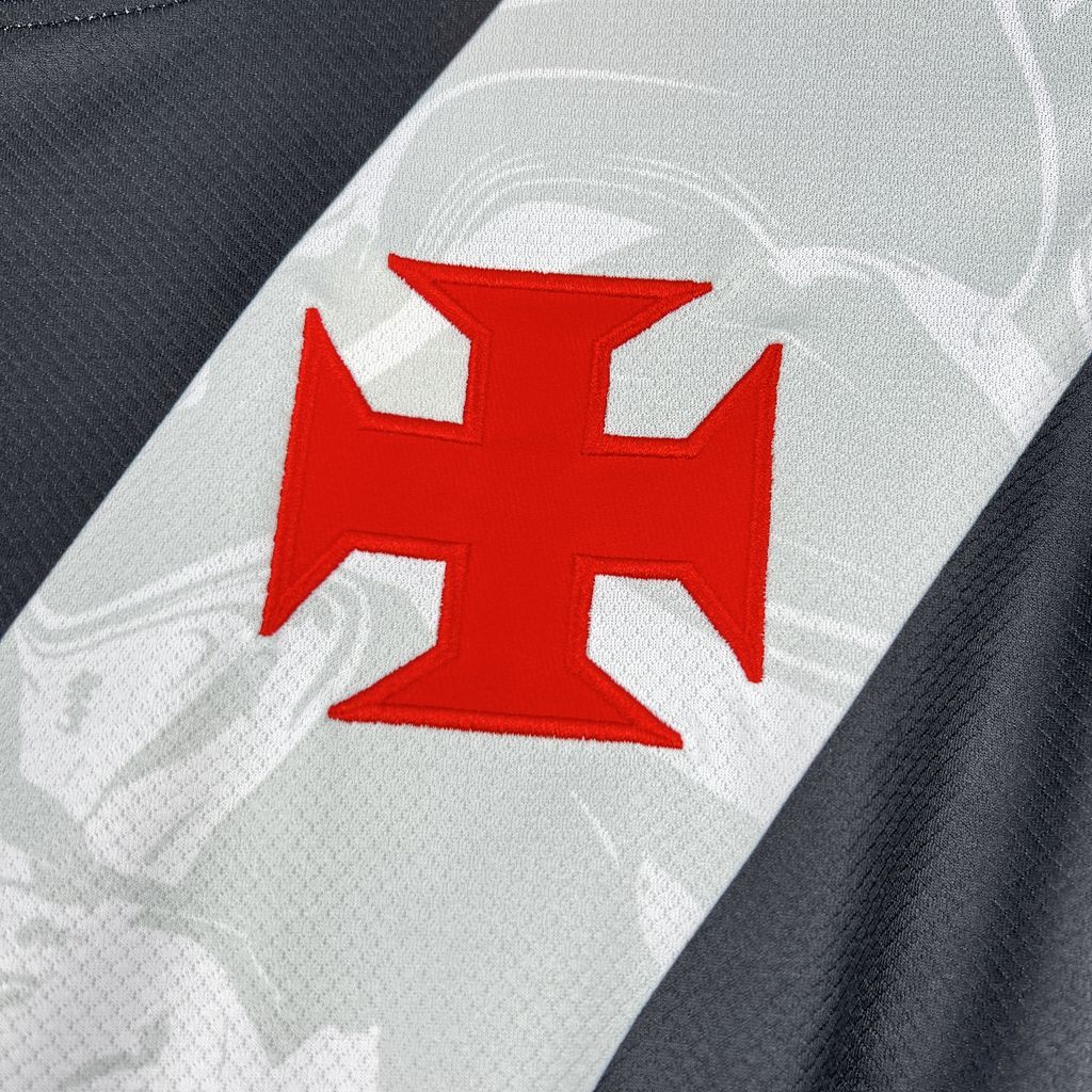 Camisa Pronta Entrega Vasco da Gama Home 2026/27 - Nike Torcedor Masculina - Preta/Branca