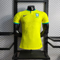 Camisa Pronta Entrega Brasil Home 2022/23 - Nike Jogador Masculina - Amarela/Verde