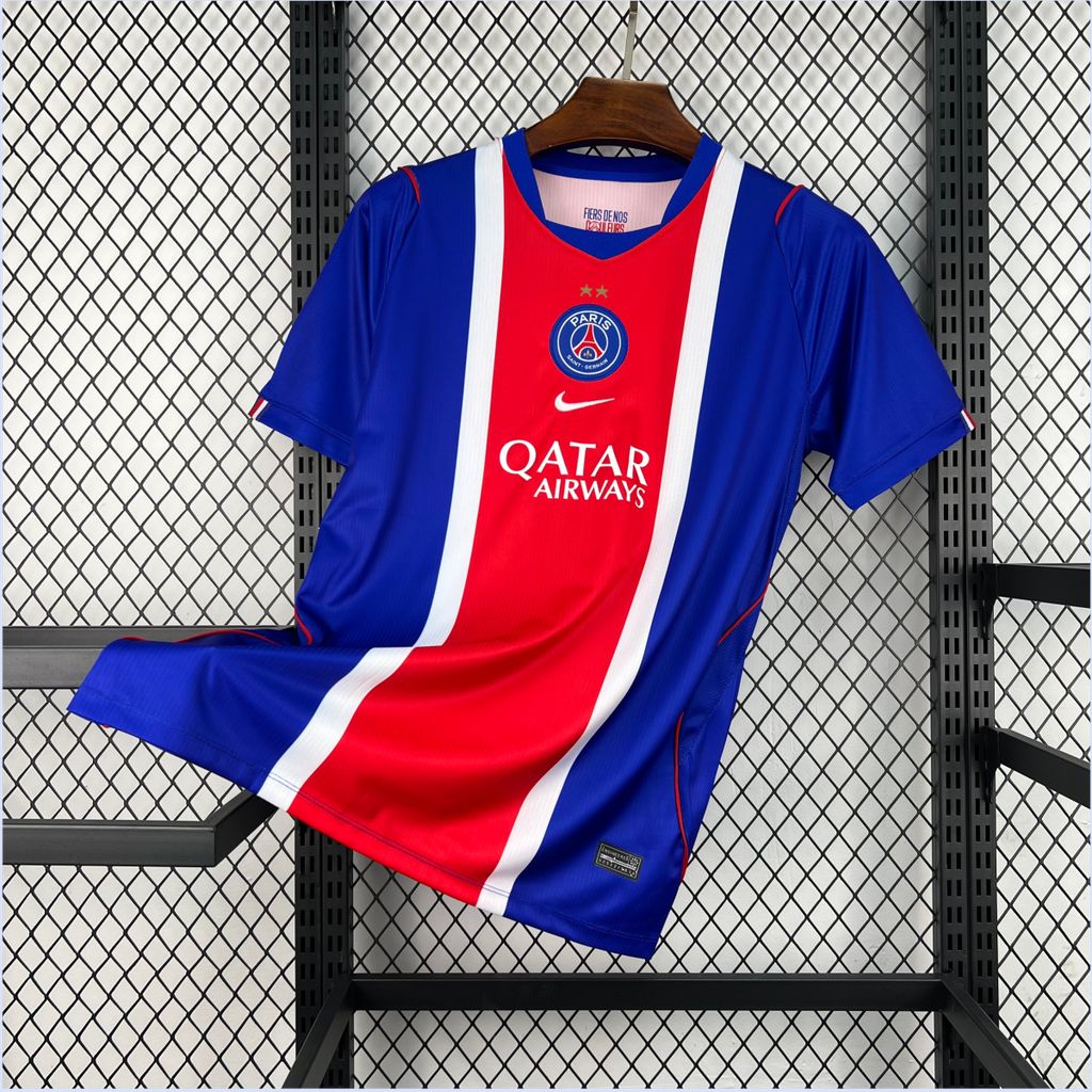 Camisa Pronta Entrega PSG Home 2026/27 - Nike Torcedor Masculina - Azul/Vermelha