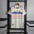 Camisa Pronta Entrega Seleção França Away 1998/99 - Adidas Retrô Masculina - Branca/Azul
