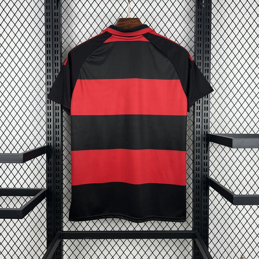 Camisa Pronta Entrega Flamengo Home 2026/27 - Adidas Torcedor Masculina - Vermelha/Preta