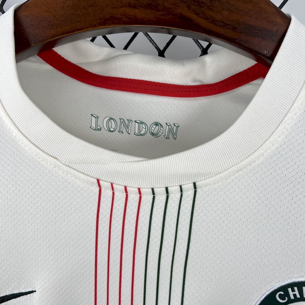 Camisa Pronta Entrega Chelsea Away 2025/26 - Nike Torcedor Masculina - Bege