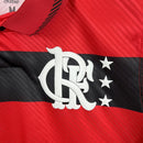 Camisa Pronta Entrega Flamengo 1995/96 - Retrô Masculina - Vermelha/Preta