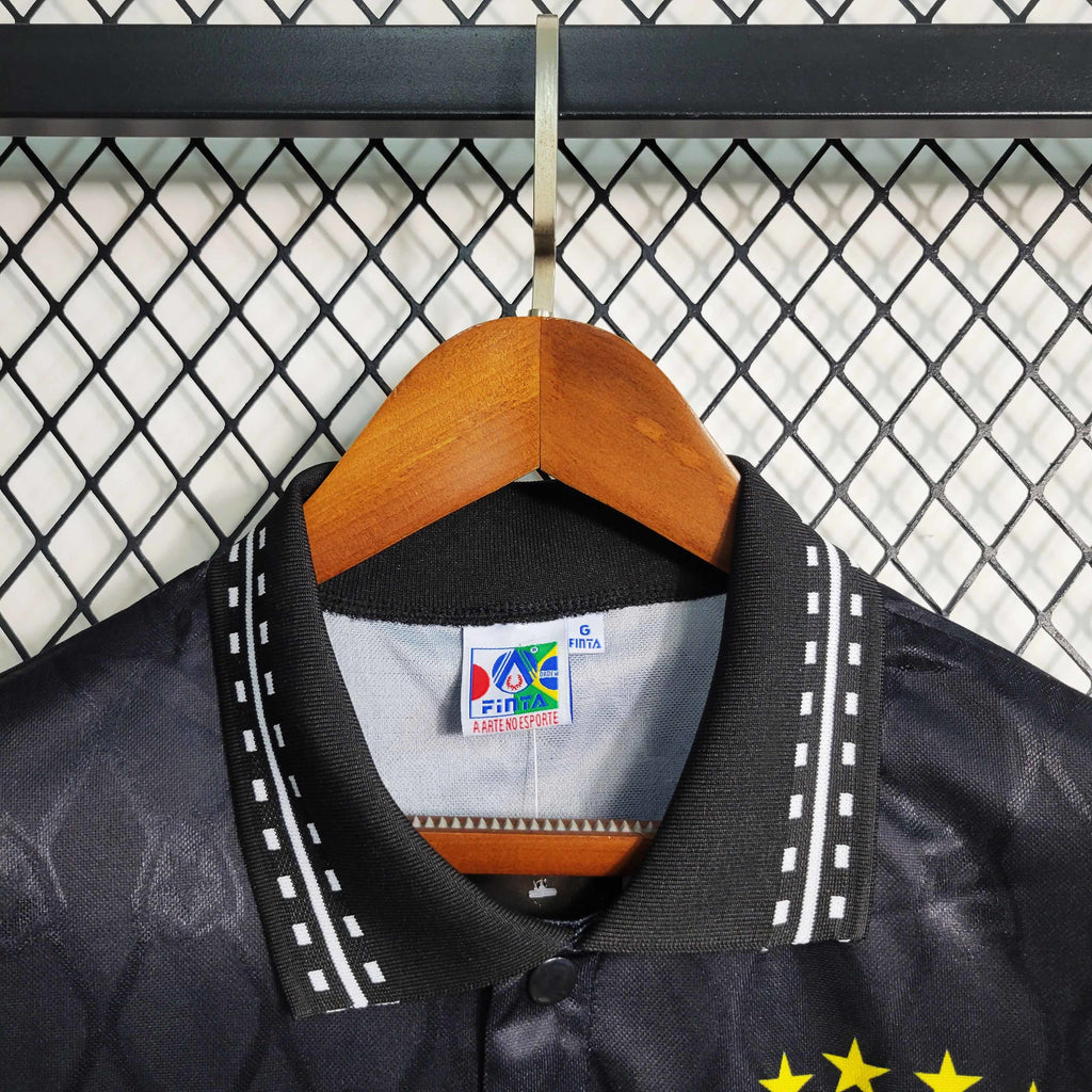Camisa Pronta Entrega Botafogo Third 1995/96 - Finta Retrô Masculina - Preta/Branca