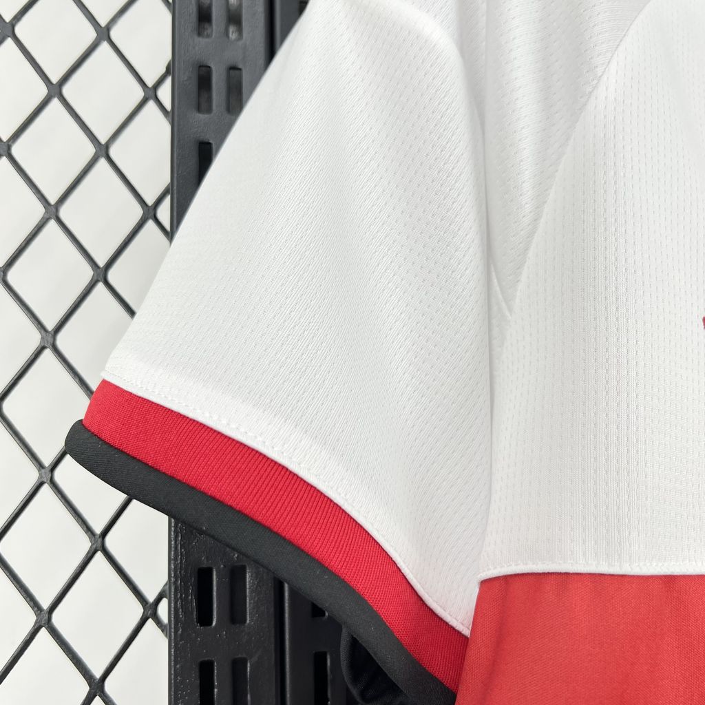 Camisa Pronta Entrega Flamengo Away 2026/27 - Adidas Torcedor Masculina - Branca/Vermelha