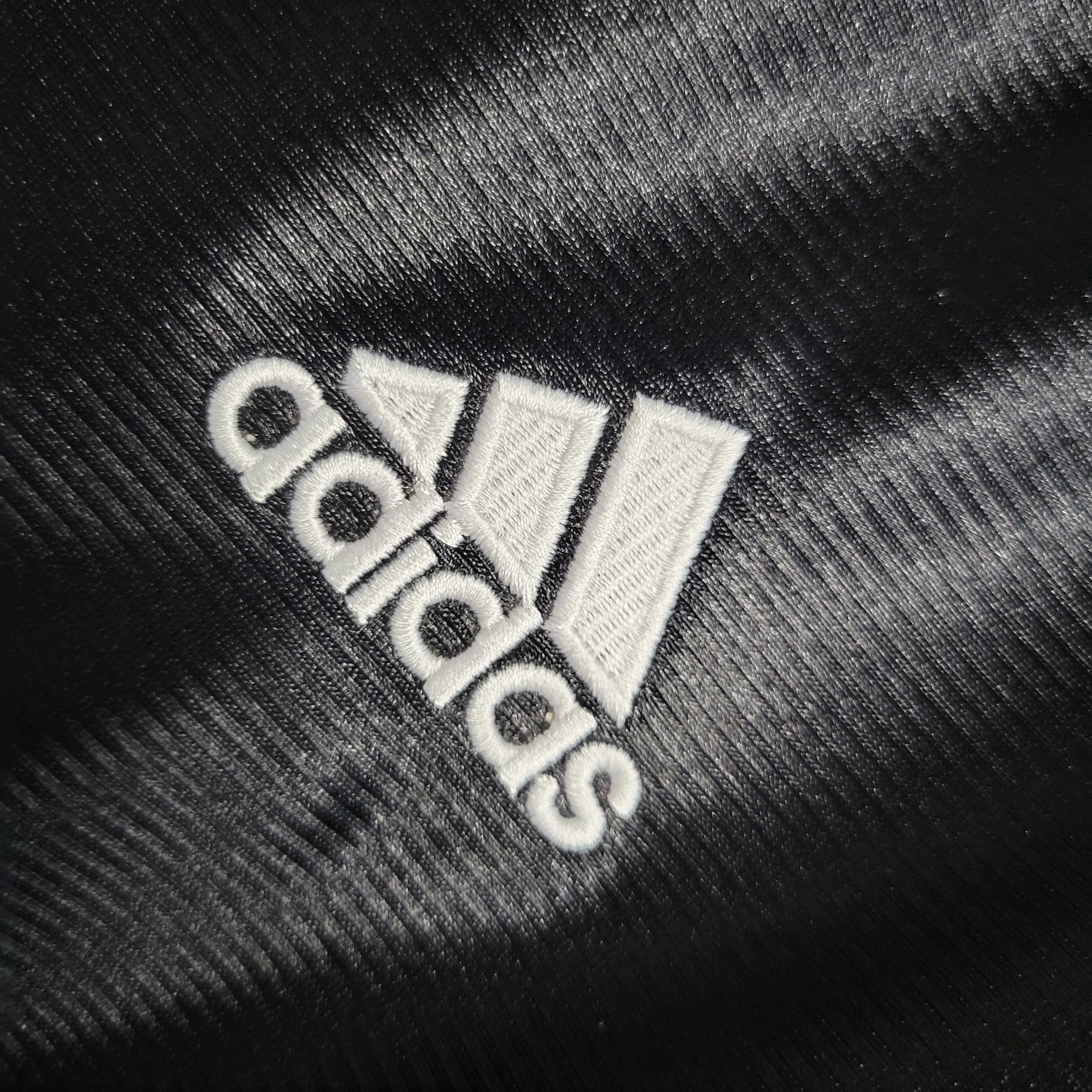 Camisa Pronta Entrega Real Madrid Away 1999/01 - Adidas Retrô Masculina - Preta/Laranja