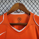 Camisa Pronta Entrega Seleção Holanda Home 2004/05 - Nike Retrô Masculina - Laranja/Branca