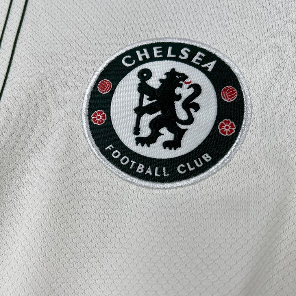 Camisa Pronta Entrega Chelsea Away 2025/26 - Nike Torcedor Masculina - Bege