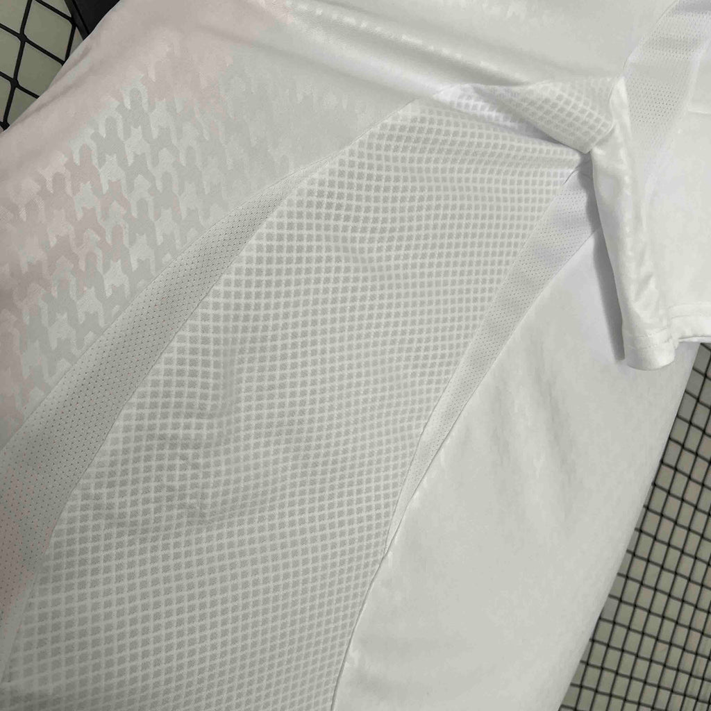 Camisa Pronta Entrega Real Madrid Home 2024/25 - Adidas Torcedor Masculina - Branca/Preta