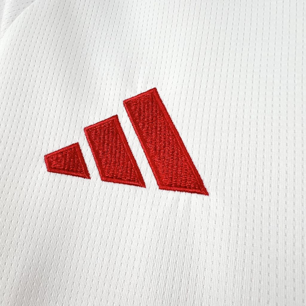 Camisa Pronta Entrega Flamengo Away 2026/27 - Adidas Torcedor Masculina - Branca/Vermelha
