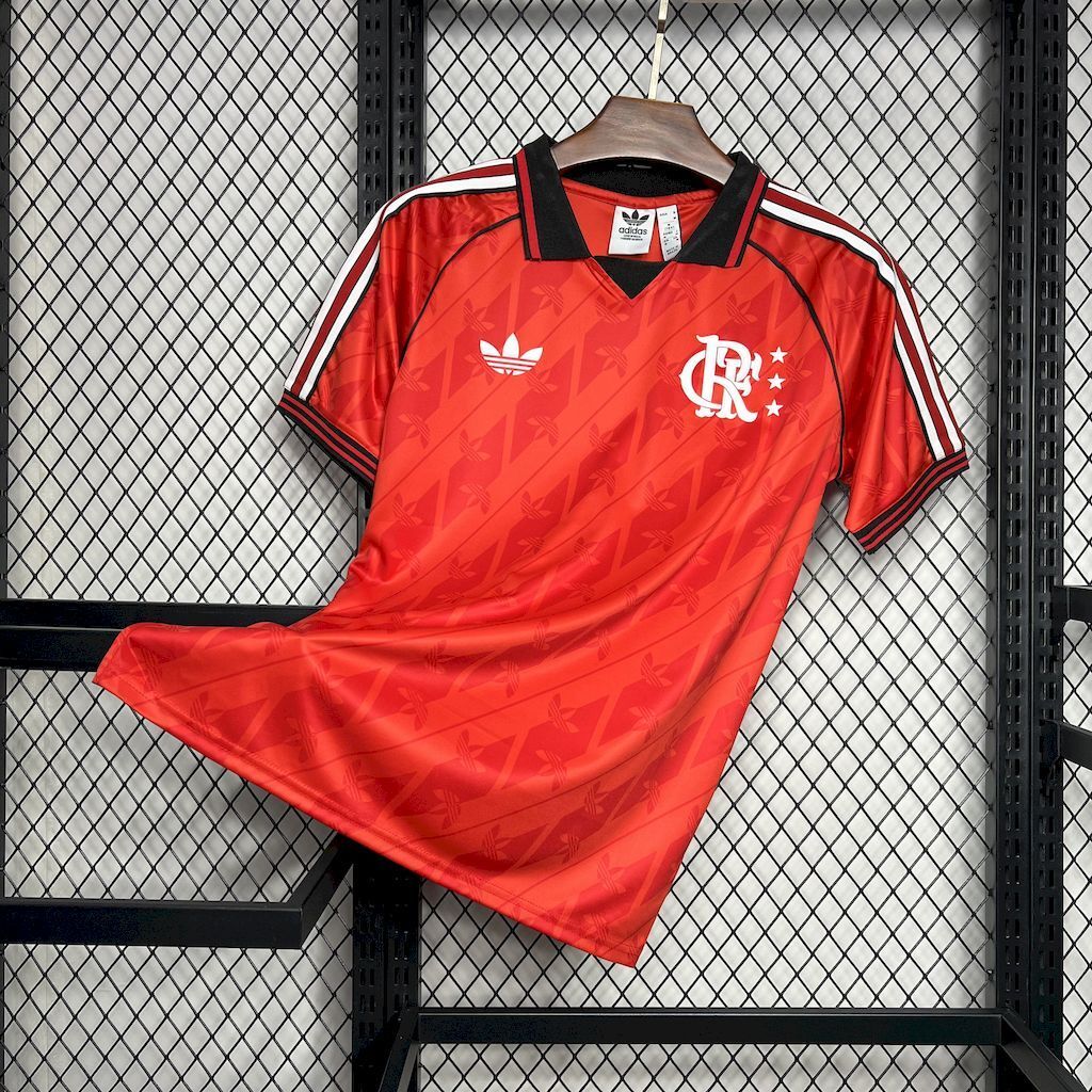 Camisa Pronta Entrega Flamengo Edição Especial 2024/25 - Adidas Torcedor Masculina - Vermelha/Preta