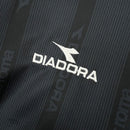 Camisa Pronta Entrega Roma Away 1999/00 - Diadora Retrô Masculina - Preta/Laranja