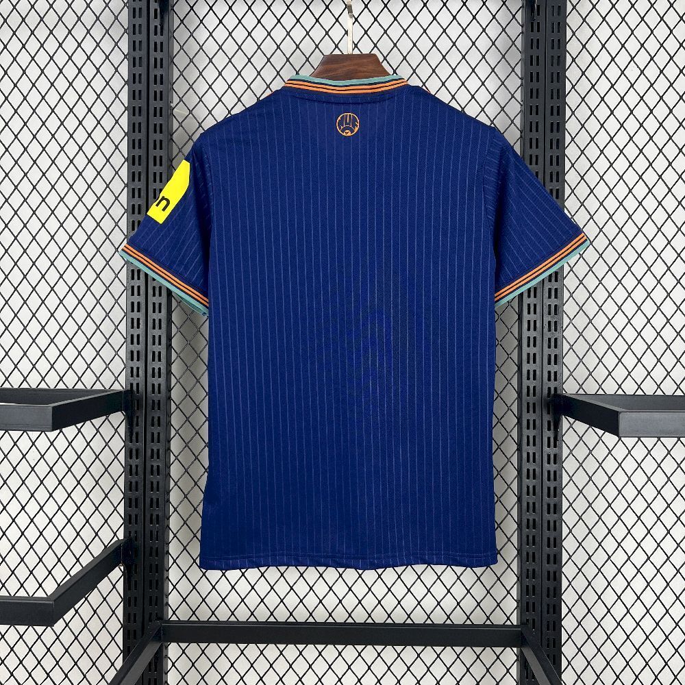 Camisa Pronta Entrega Newcastle Third 2025/26 - Adidas Torcedor Masculina - Azul/Laranja