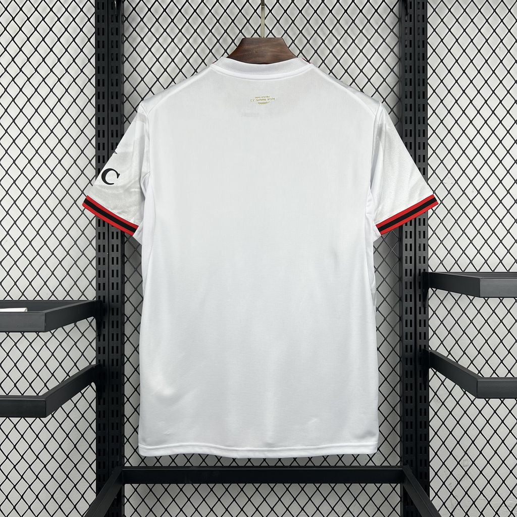 Camisa Pronta Entrega AC Milan Away 2026/27 - Puma Torcedor Masculina - Branca/Vermelha