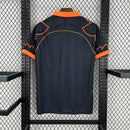 Camisa Pronta Entrega Roma Away 1999/00 - Diadora Retrô Masculina - Preta/Laranja