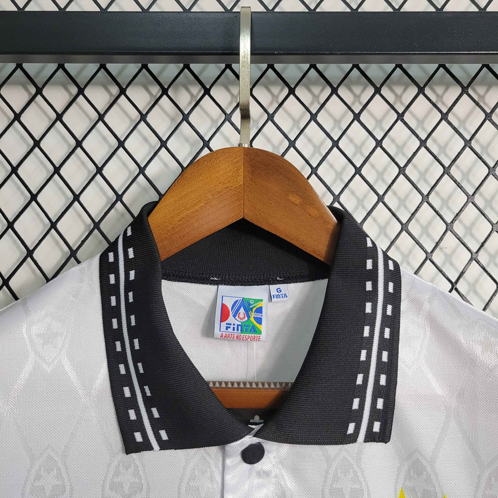 Camisa Pronta Entrega Botafogo Away 1995/96 - Finta Retrô Masculina - Branca/Preta