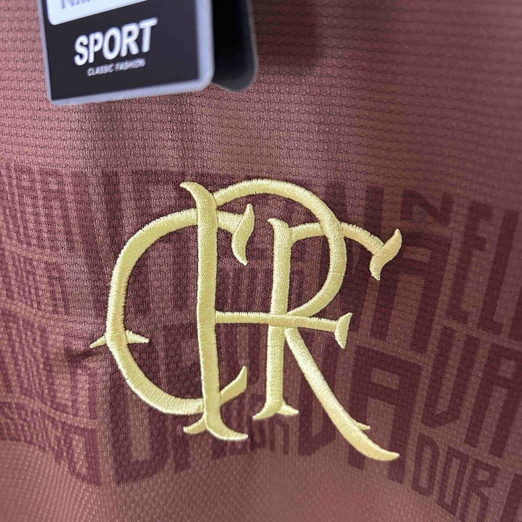 Camisa Pronta Entrega Flamengo Edição Especial 2024/25 - Torcedor Masculina - Marrom/Branca