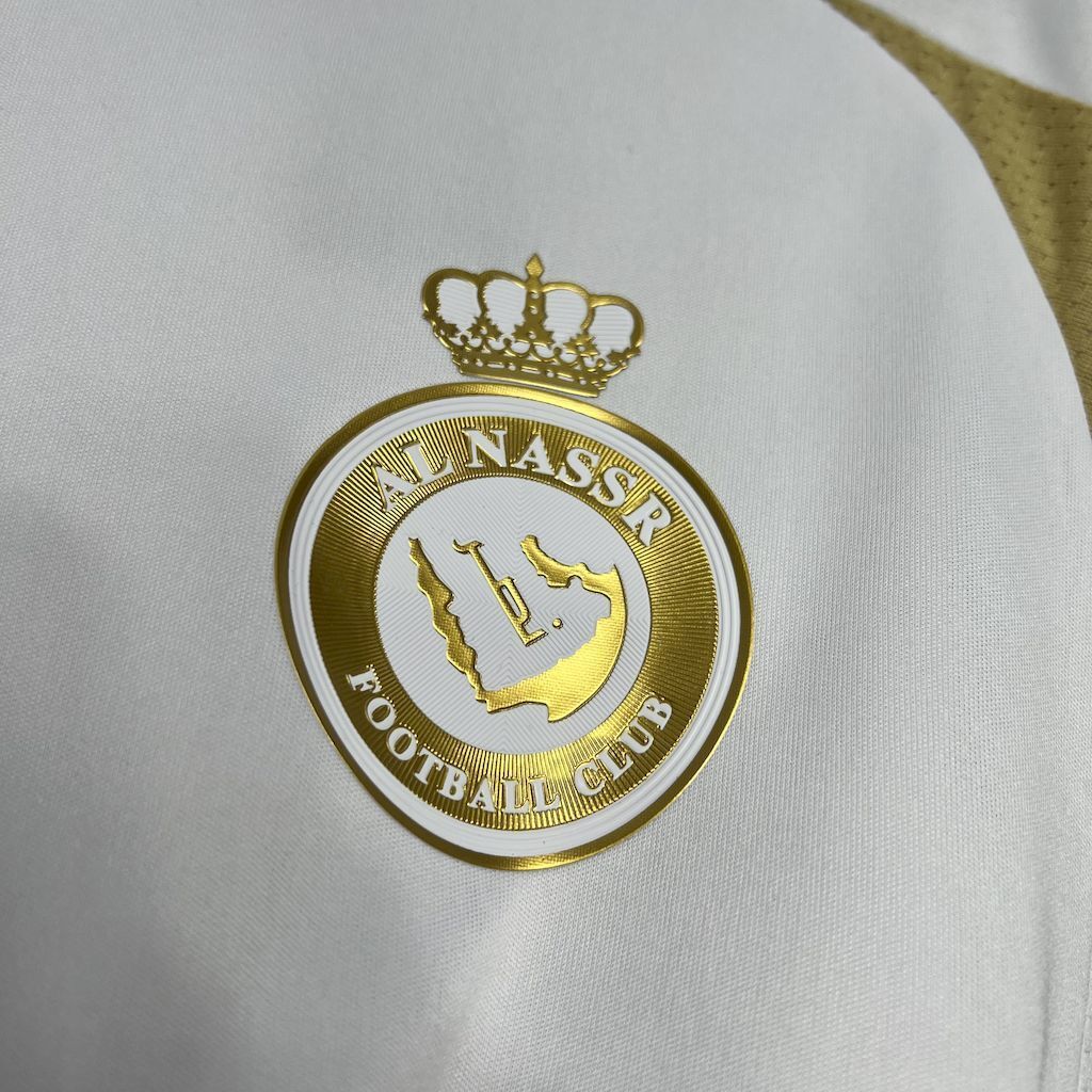 Camisa Pronta Entrega Al-Nassr Third - Adidas Torcedor Masculina - Branca/Dourado