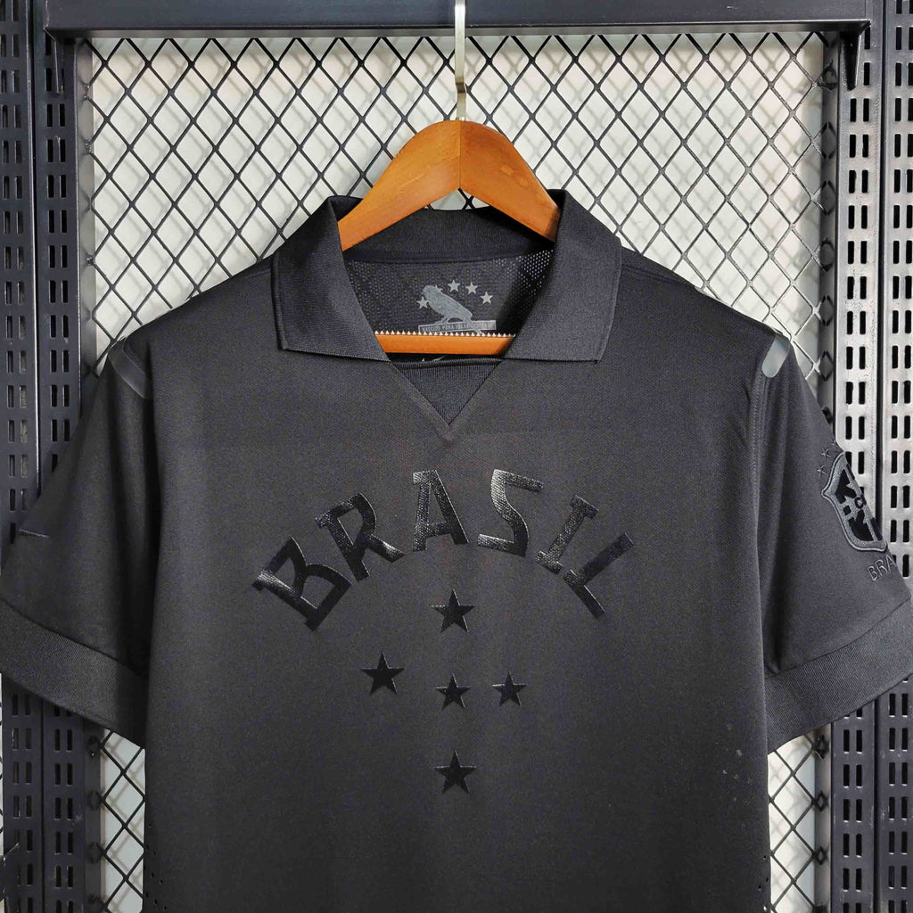 Camisa Pronta Entrega Seleção Brasil 2013/14 - Nike Retrô Masculina - Preta