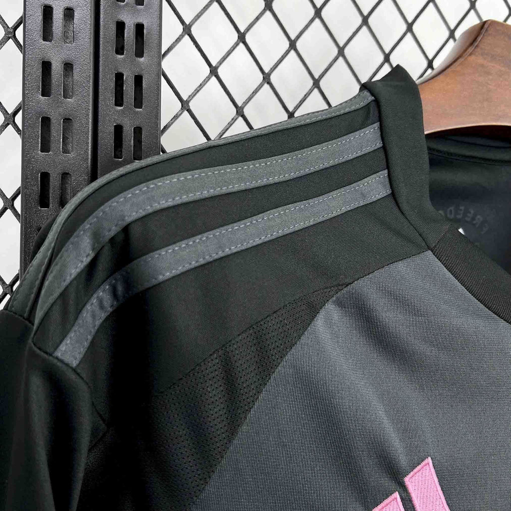 Camisa Pronta Entrega Inter Miami Away 2025/26 - Adidas Torcedor Masculina - Preta/Rosa